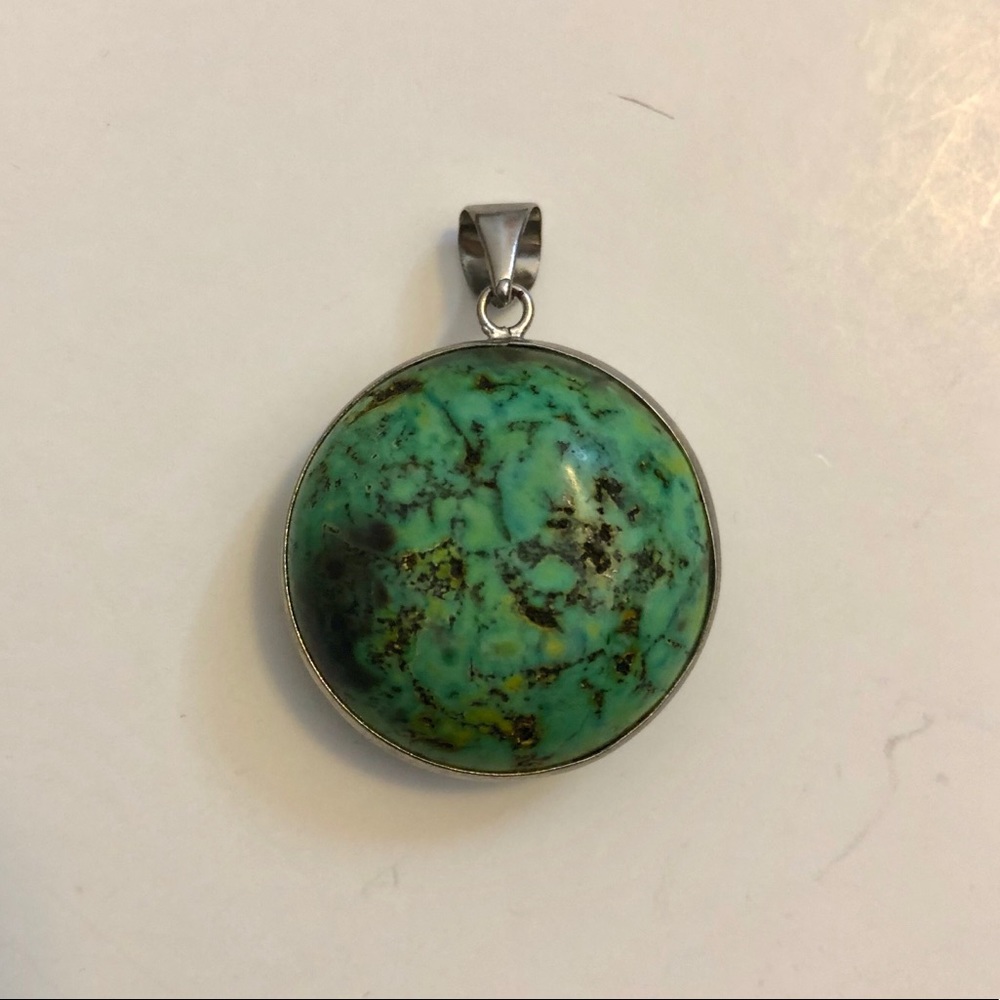 Circular Turquoise Pendant